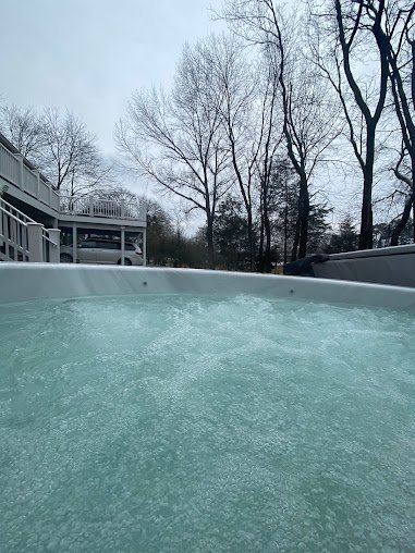 Cecchi's brand new hot tub in Virginia