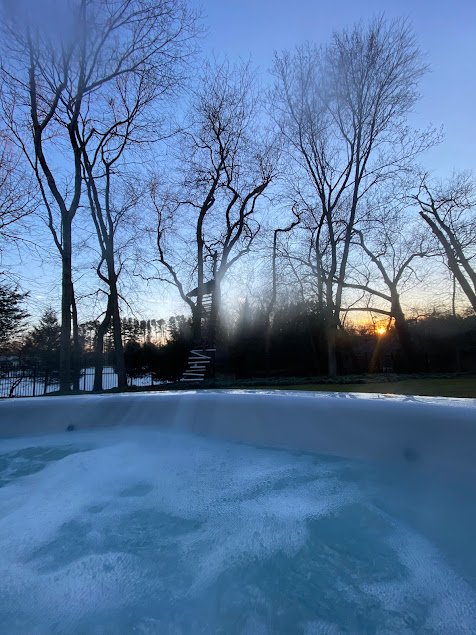 Cecchi's brand new hot tub in Virginia